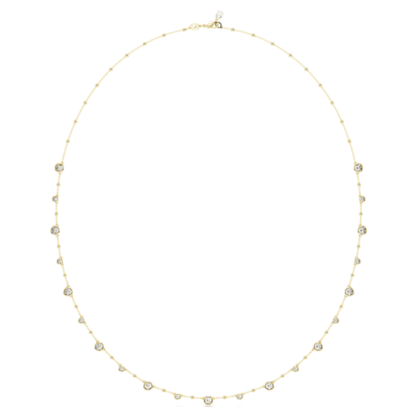 Imber strandage Round cut, White, Gold-tone plated - Image 3
