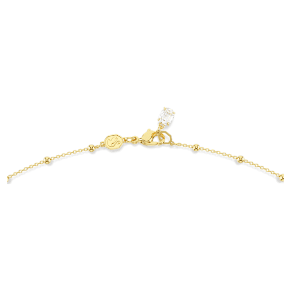 Imber strandage Round cut, White, Gold-tone plated - Image 5