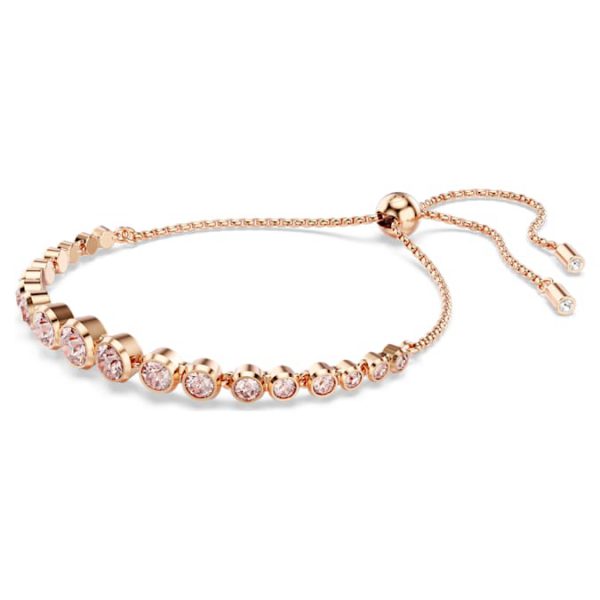 Imber Tennis bracelet Mixed round cuts, Pink, Rose gold-tone plated - Image 3