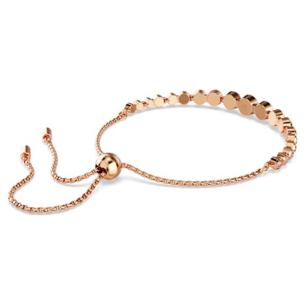 Imber Tennis bracelet Mixed round cuts, Pink, Rose gold-tone plated - Image 6