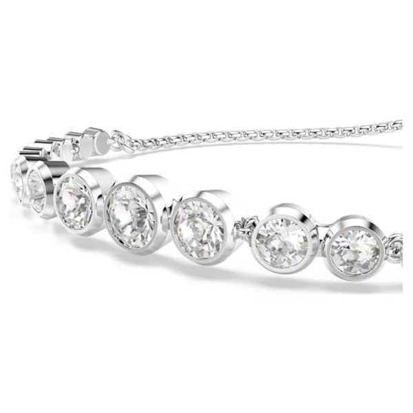 Imber Tennis bracelet Mixed round cuts, White, Rhodium plated - Image 5