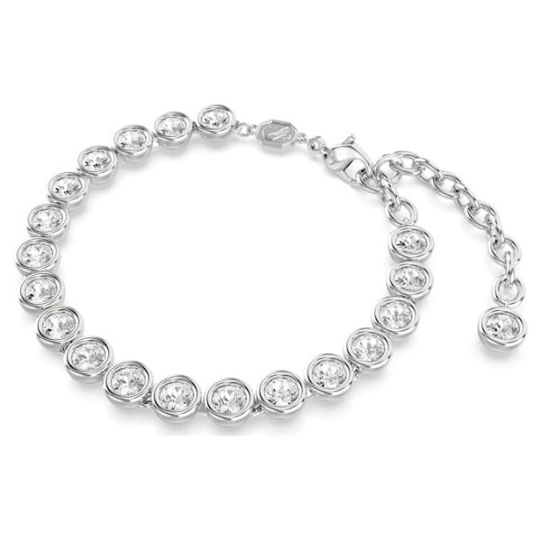 Imber Tennis bracelet Round cut, White, Rhodium plated - Image 3