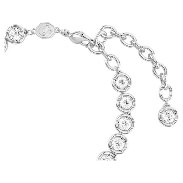 Imber Tennis bracelet Round cut, White, Rhodium plated - Image 4