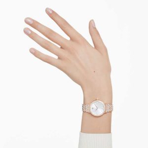 Imber watch Swiss Made, Metal bracelet, Rose gold tone, Rose gold-tone finish