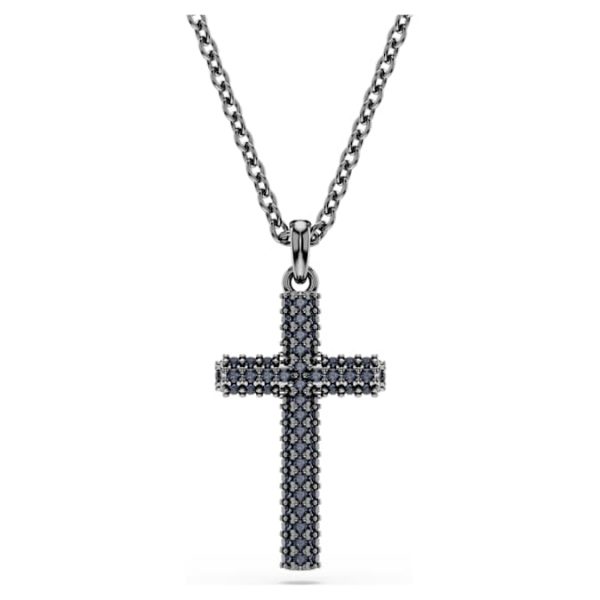 Insigne pendant Cross, Gray, Ruthenium plated - Image 2