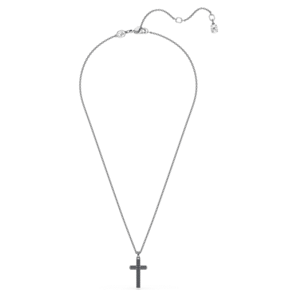 Insigne pendant Cross, Gray, Ruthenium plated - Image 3