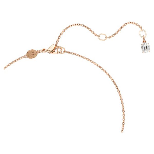 Insigne pendant Cross, White, Rose gold-tone plated - Image 4
