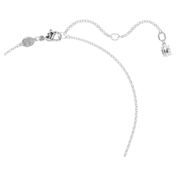 Insigne pendant Mixed cuts, Cross, White, Rhodium plated - Image 4