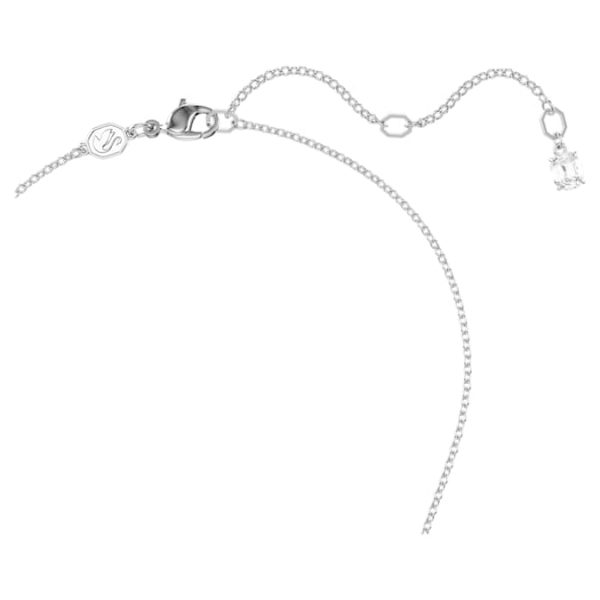 Insigne pendant Round cut, Cross, White, Rhodium plated - Image 4