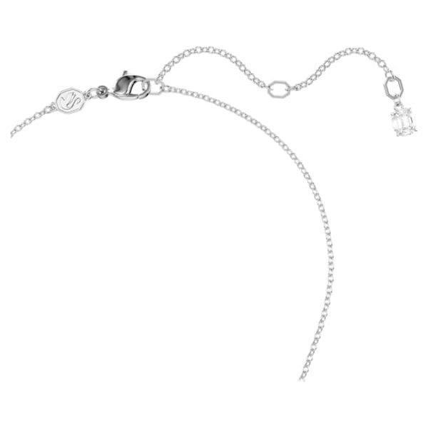 Insigne pendant Round cut, Star, White, Rhodium plated - Image 4