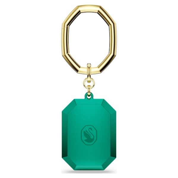 Key ring Octagon cut, Green, Mixed metal finish - Image 5