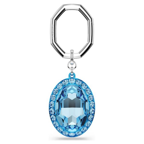 Key ring Oval cut, Blue, Mixed metal finish - Image 6