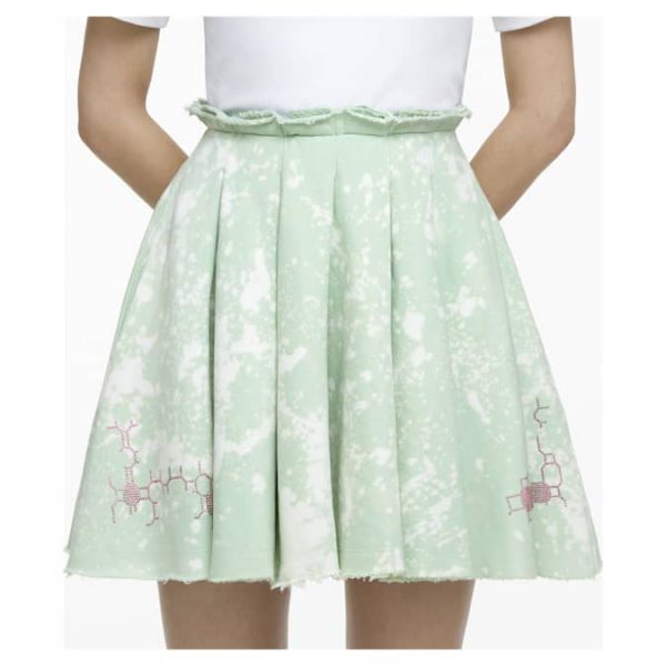 Liberal Youth Ministry Bleached fleece skirt, Green - Image 2