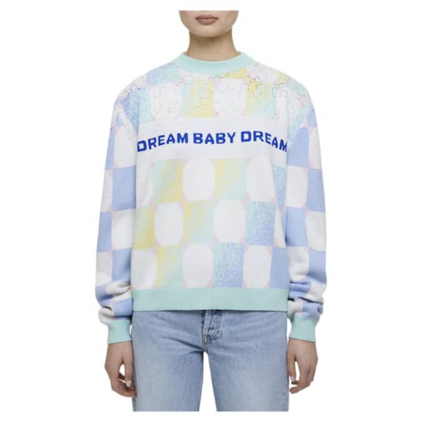 Liberal Youth Ministry Gradient checker sweater, Blue - Image 2