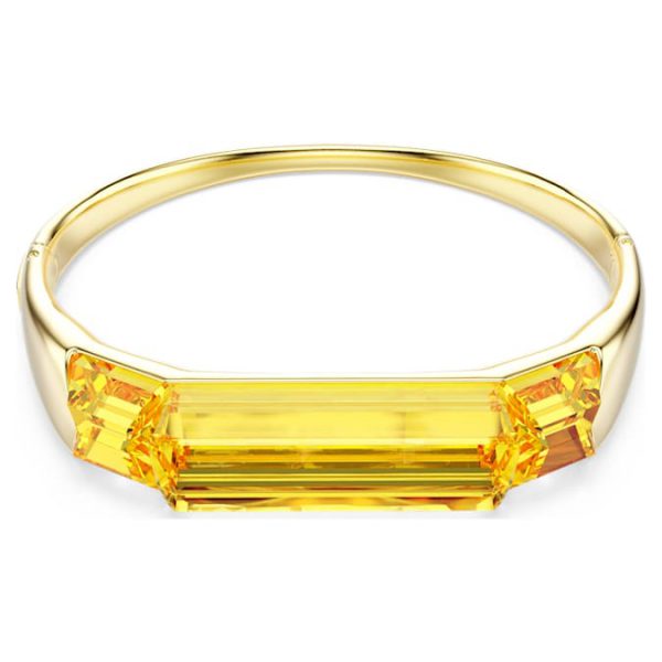 Lucent bangle Yellow, Gold-tone plated - Image 2