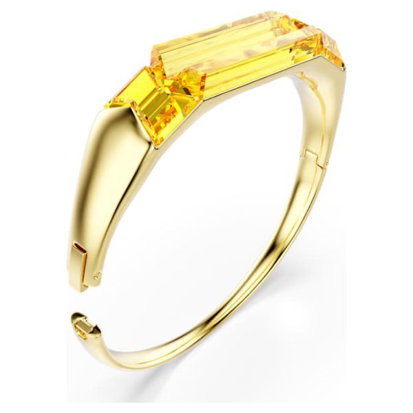 Lucent bangle Yellow, Gold-tone plated - Image 4