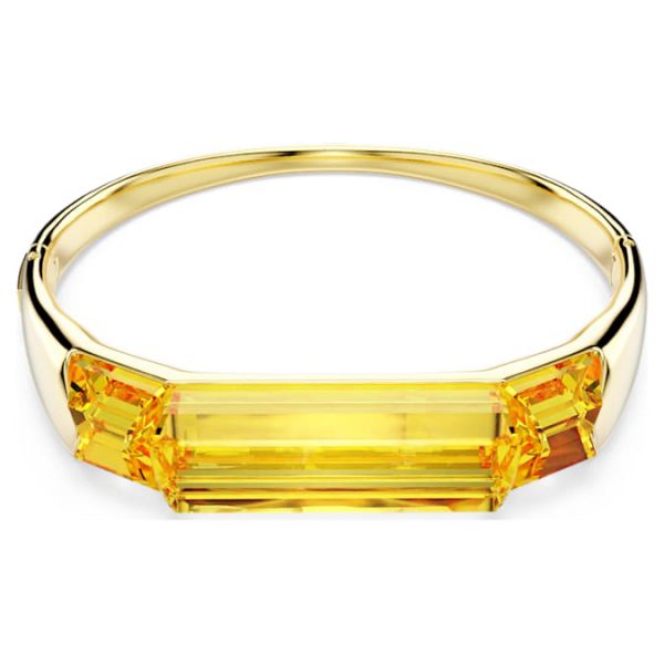 Lucent bangle Yellow, Gold-tone plated - Image 8