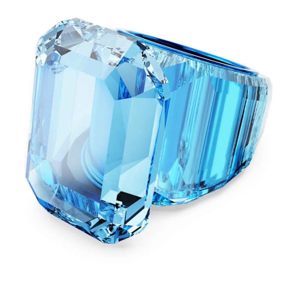 Lucent cocktail ring Octagon cut, Blue - Image 2