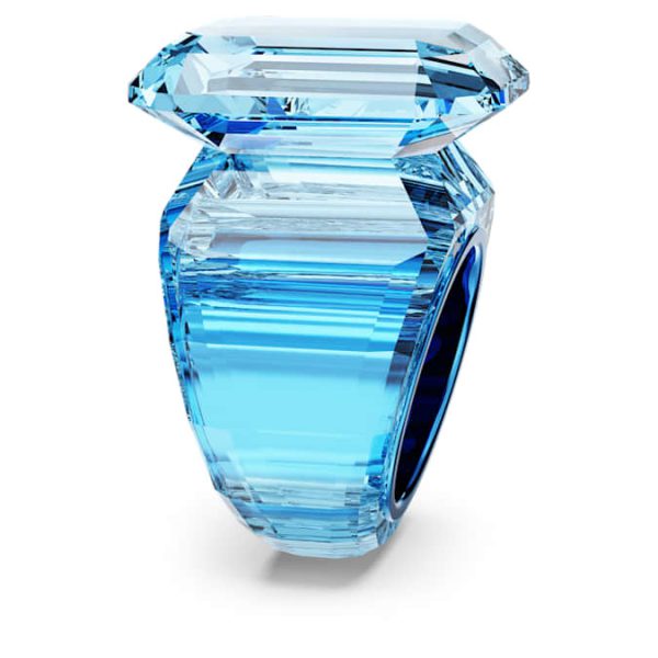 Lucent cocktail ring Octagon cut, Blue - Image 4