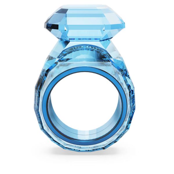 Lucent cocktail ring Octagon cut, Blue - Image 5