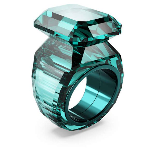 Lucent cocktail ring Octagon cut, Green - Image 3