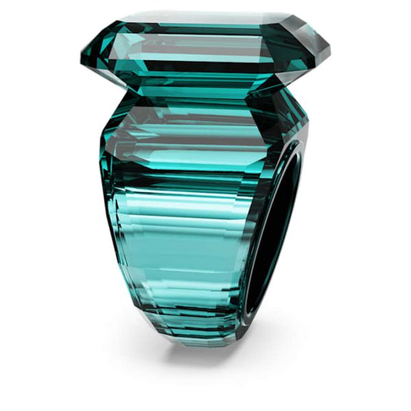 Lucent cocktail ring Octagon cut, Green - Image 4