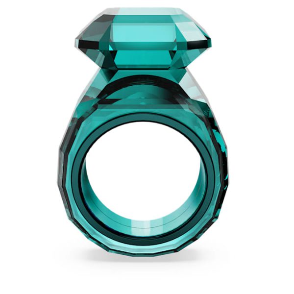 Lucent cocktail ring Octagon cut, Green - Image 5