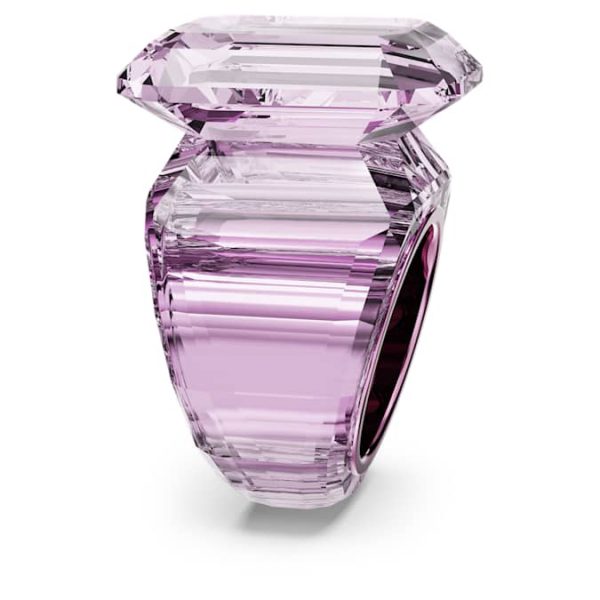 Lucent cocktail ring Octagon cut, Pink - Image 4