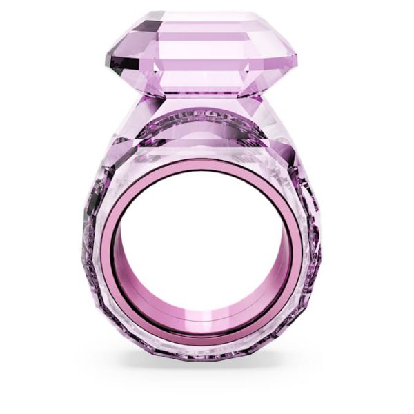 Lucent cocktail ring Octagon cut, Pink - Image 5