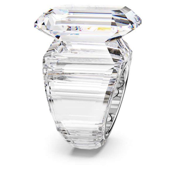Lucent cocktail ring Octagon cut, White - Image 4