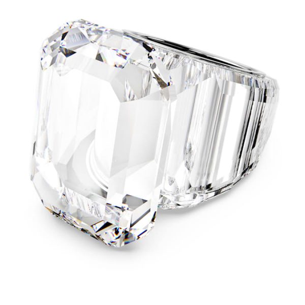Lucent cocktail ring Octagon cut, White - Image 2