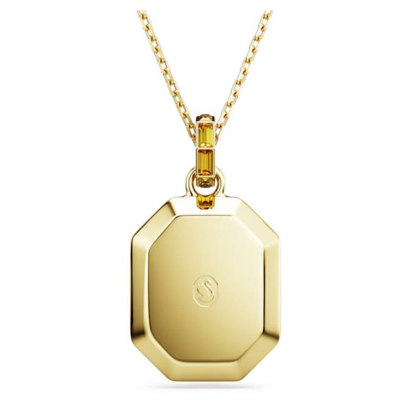 Lucent pendant Octagon shape, Yellow, Gold-tone plated - Image 6