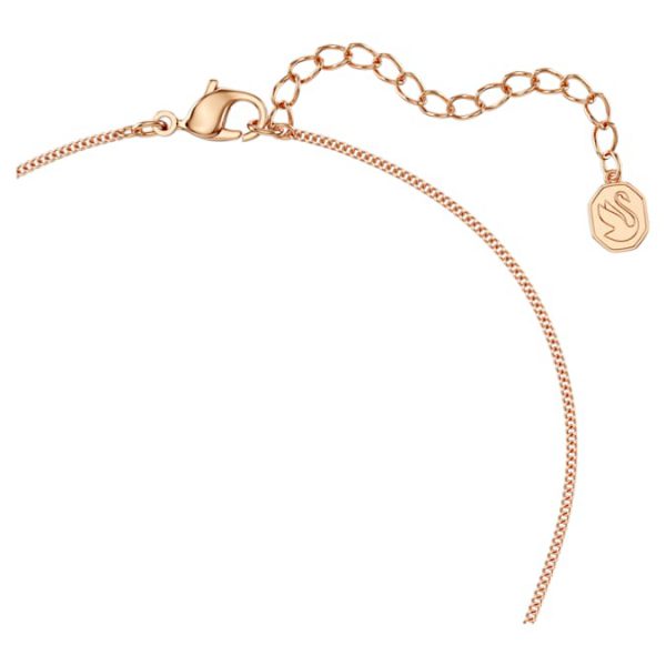 Lunar drop pendant Pink, Rose gold-tone plated - Image 4