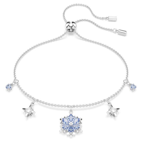 Magic bracelet Snowflake, Blue, Rhodium plated - Image 2
