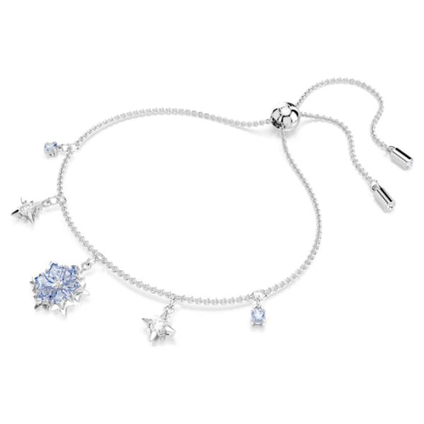 Magic bracelet Snowflake, Blue, Rhodium plated - Image 3
