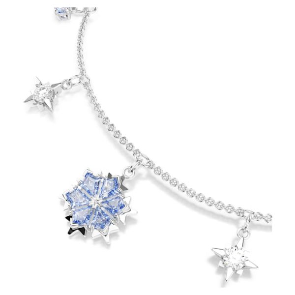 Magic bracelet Snowflake, Blue, Rhodium plated - Image 5