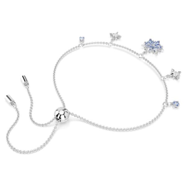 Magic bracelet Snowflake, Blue, Rhodium plated - Image 6