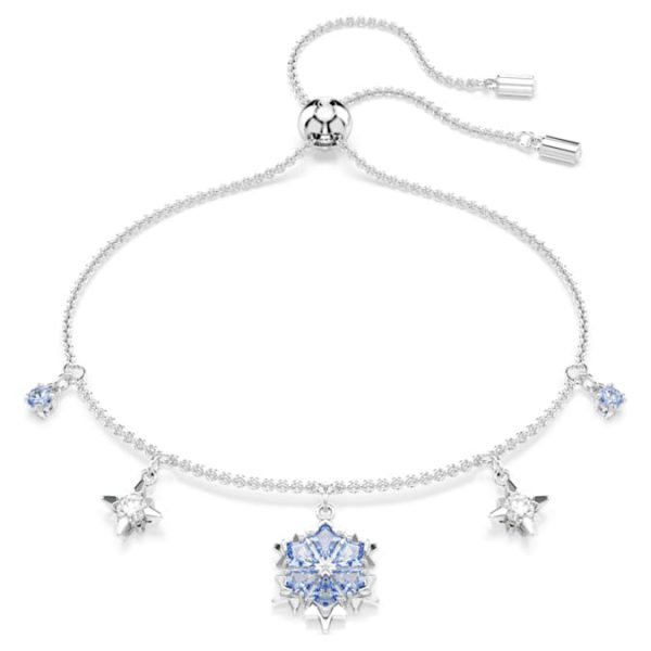 Magic bracelet Snowflake, Blue, Rhodium plated - Image 7