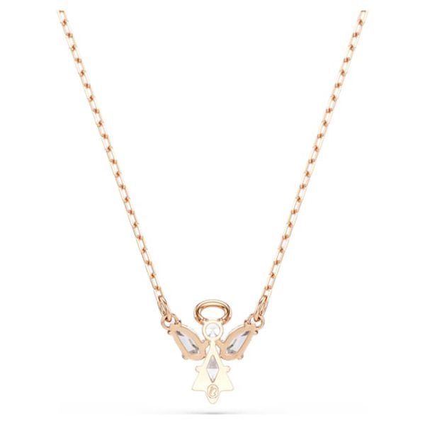 Magic necklace Angel, White, Rose gold-tone plated - Image 6
