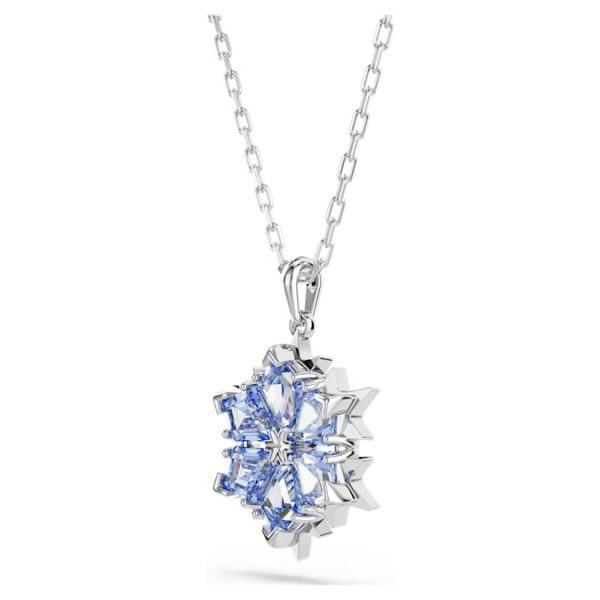 Magic pendant Snowflake, Blue, Rhodium plated - Image 3