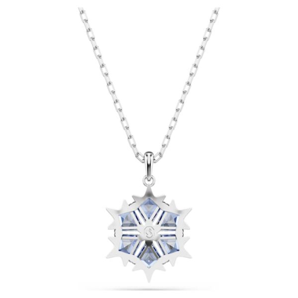 Magic pendant Snowflake, Blue, Rhodium plated - Image 5