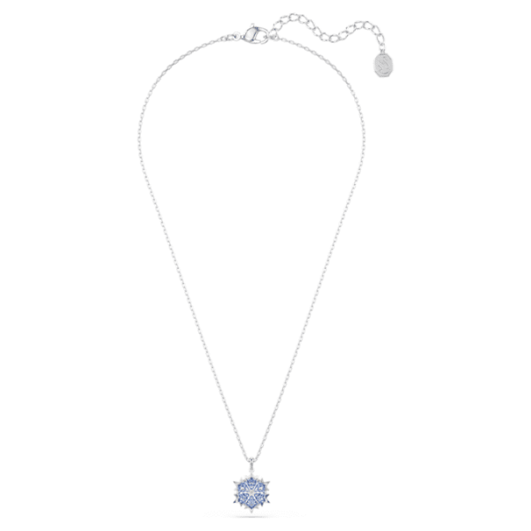 Magic pendant Snowflake, Blue, Rhodium plated - Image 2
