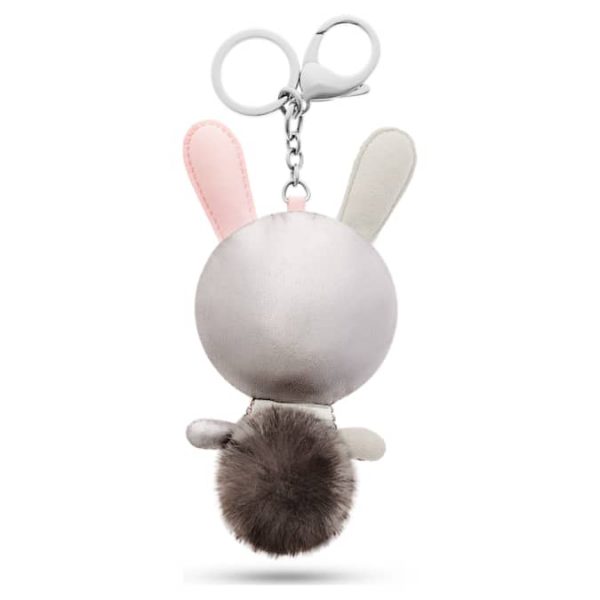 Mathilde bag charm Rabbit, Gray, Stainless steel - Image 2