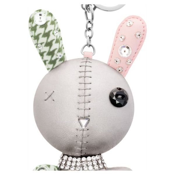 Mathilde bag charm Rabbit, Gray, Stainless steel - Image 3