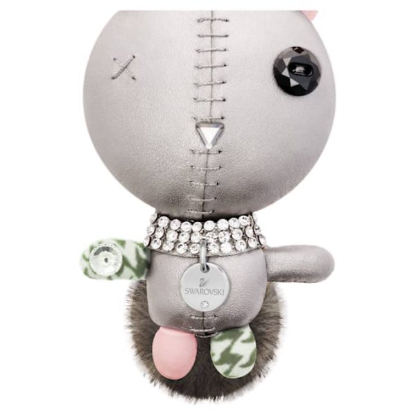 Mathilde bag charm Rabbit, Gray, Stainless steel - Image 4
