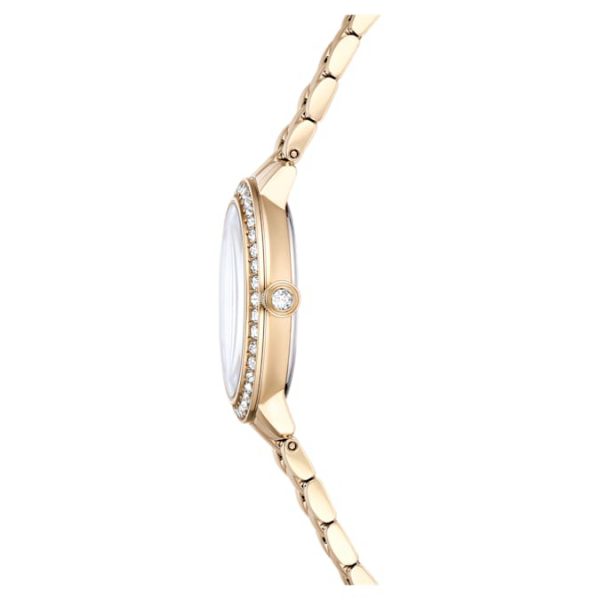 Matrix 3-link watch Swiss Made, Metal bracelet, Gold tone, Champagne gold-tone finish - Image 7