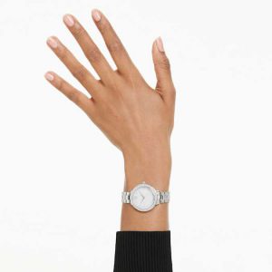 Matrix 3-link watch Swiss Made, Metal bracelet, Silver tone, Stainless steel