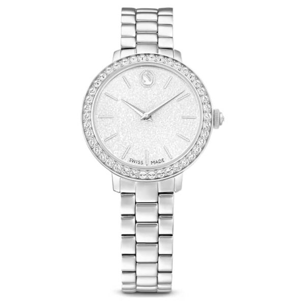 Matrix 3-link watch Swiss Made, Metal bracelet, Silver tone, Stainless steel - Image 2