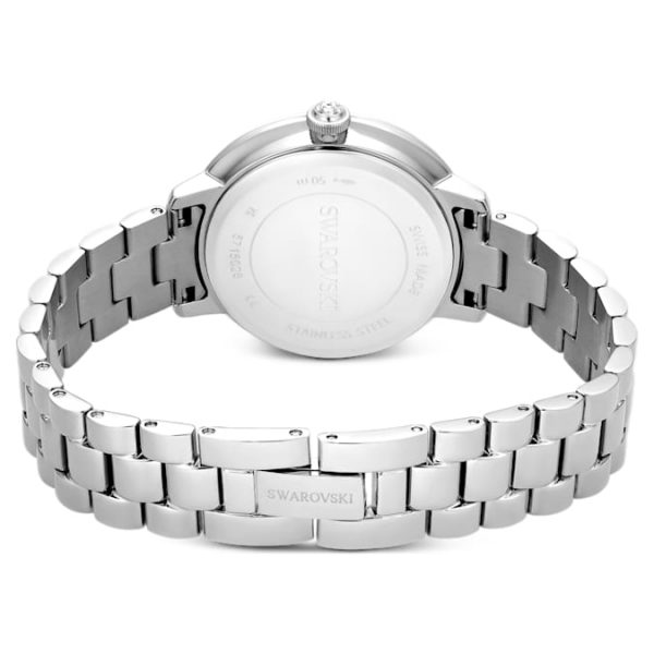Matrix 3-link watch Swiss Made, Metal bracelet, Silver tone, Stainless steel - Image 4