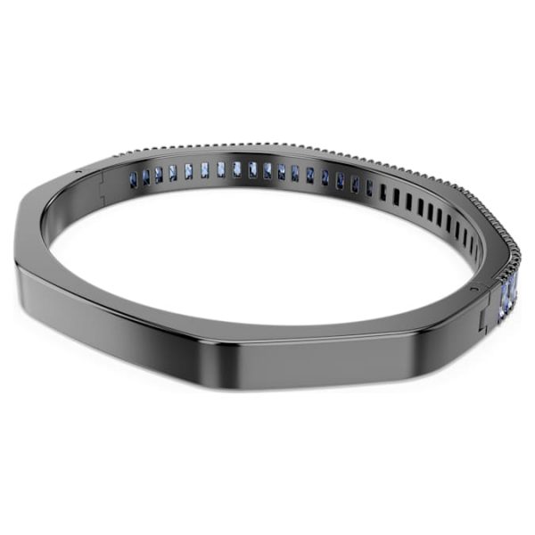 Matrix bangle Baguette cut, Octagon shape, Blue, Ruthenium plated - Image 6